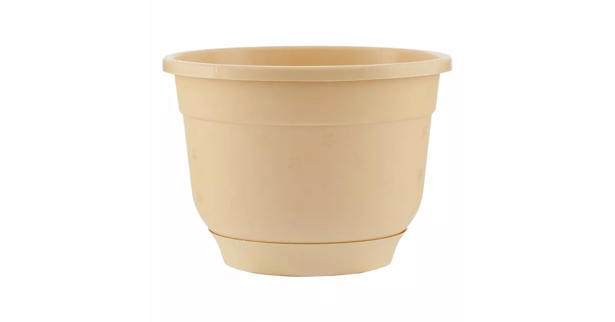 Горшок для цветов Флокс, бежевый В9см по цене 