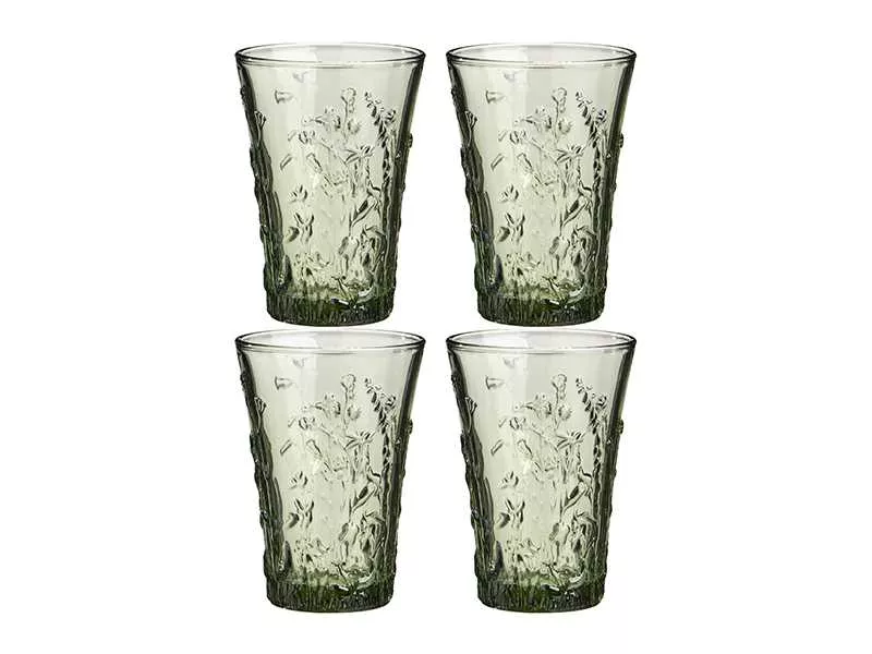 Набор стаканов 4шт Травы 330мл, стекло арт.750-014 по цене 