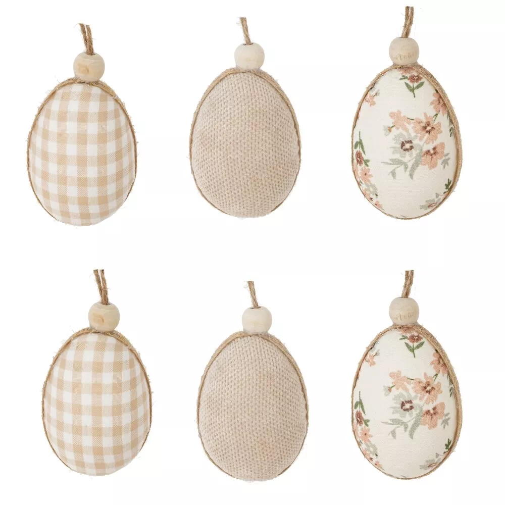 Набор из 6-ти изделий подвесных Яйцо 15х14х5см арт.815102 по цене 