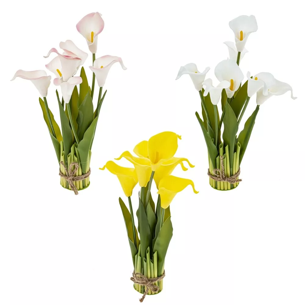 Цветочная композиция Калла в ассортименте 20х20х36см арт.795191 по цене 