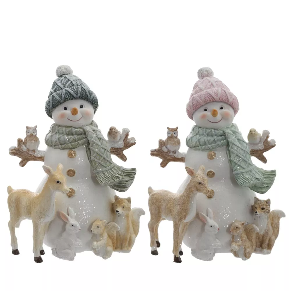 Фигурка Снеговик 12х10х16см 2в. арт.822982 по цене 