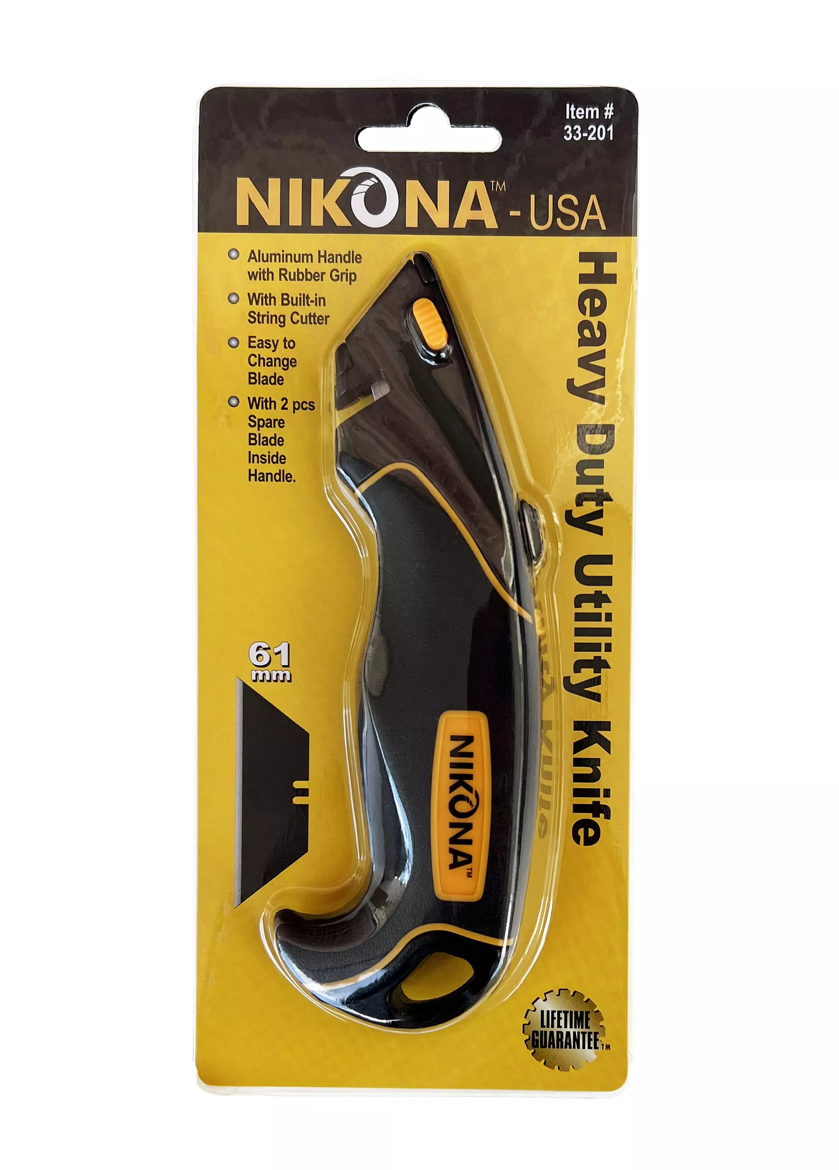 Сверхпрочный строительный нож НИКОНА с автостопом с 2доп.лезв.18 мм (SK-5) по цене 