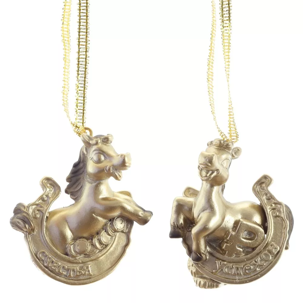 Фигурка подвесная Лошадка 4,5х2х5см, 2в арт.821693 по цене 