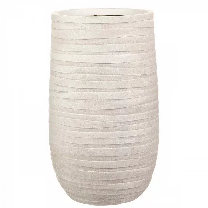 Кашпо Роу Высокое 13л 26х45см слоновая кость, файберстоун арт.ROWEV26-AW по цене 