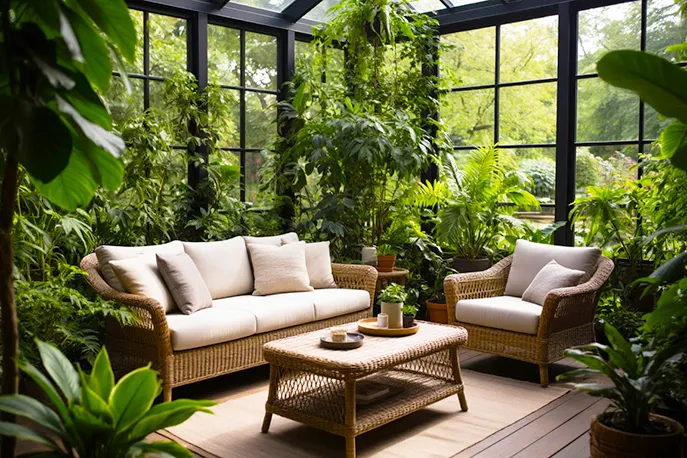 Зимний сад в загородном доме своими руками