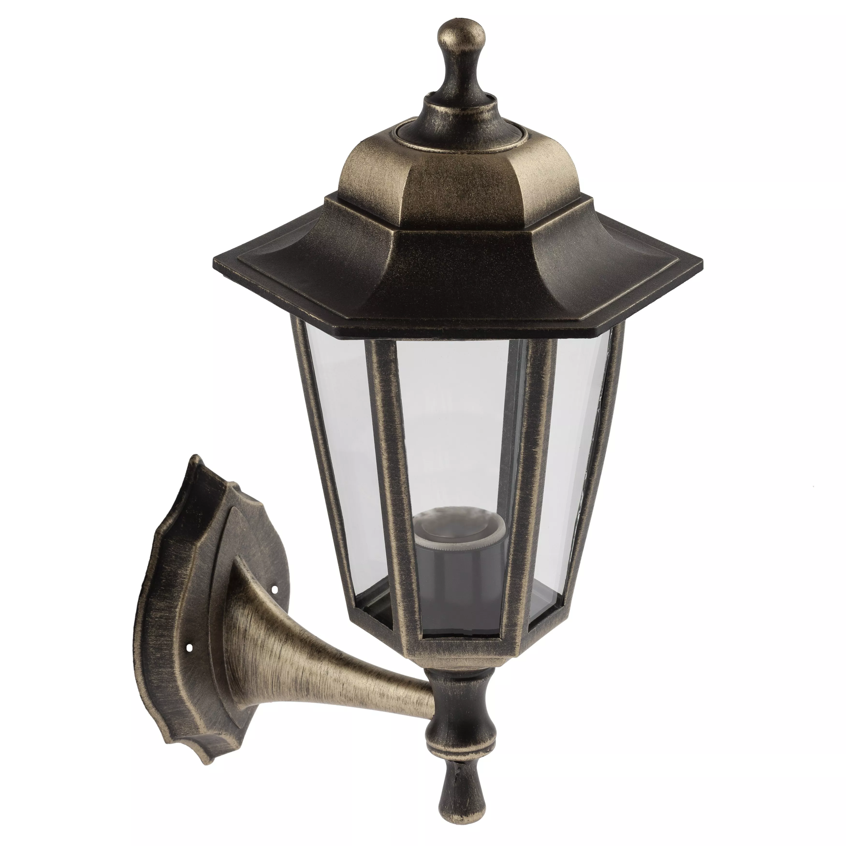 Светильник Эра садово-парковый Леда1 настенный 6граней бронза Е27 по цене 