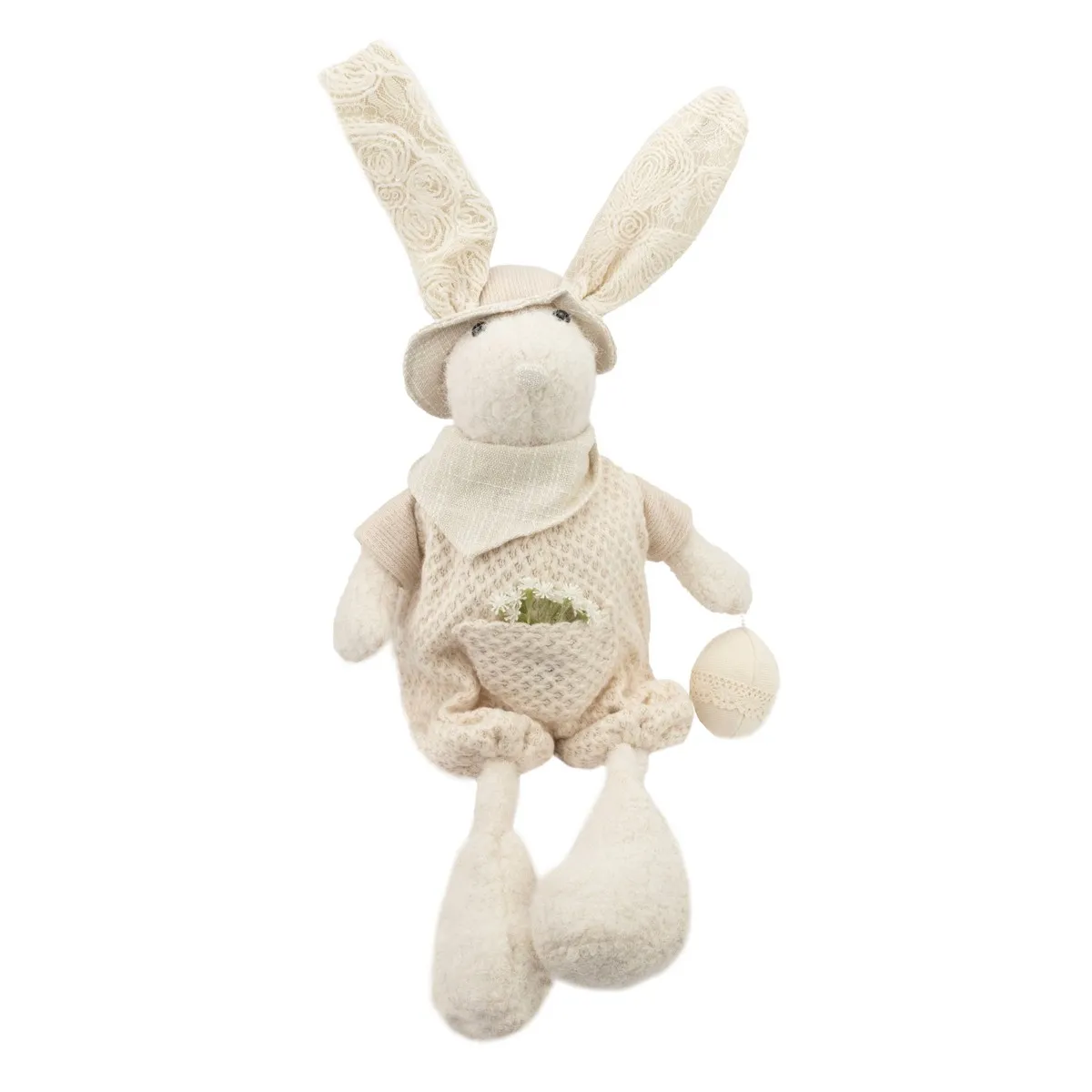 Фигурка Кролик мальчик сидящий 64x29x16,5см, текстиль по цене 