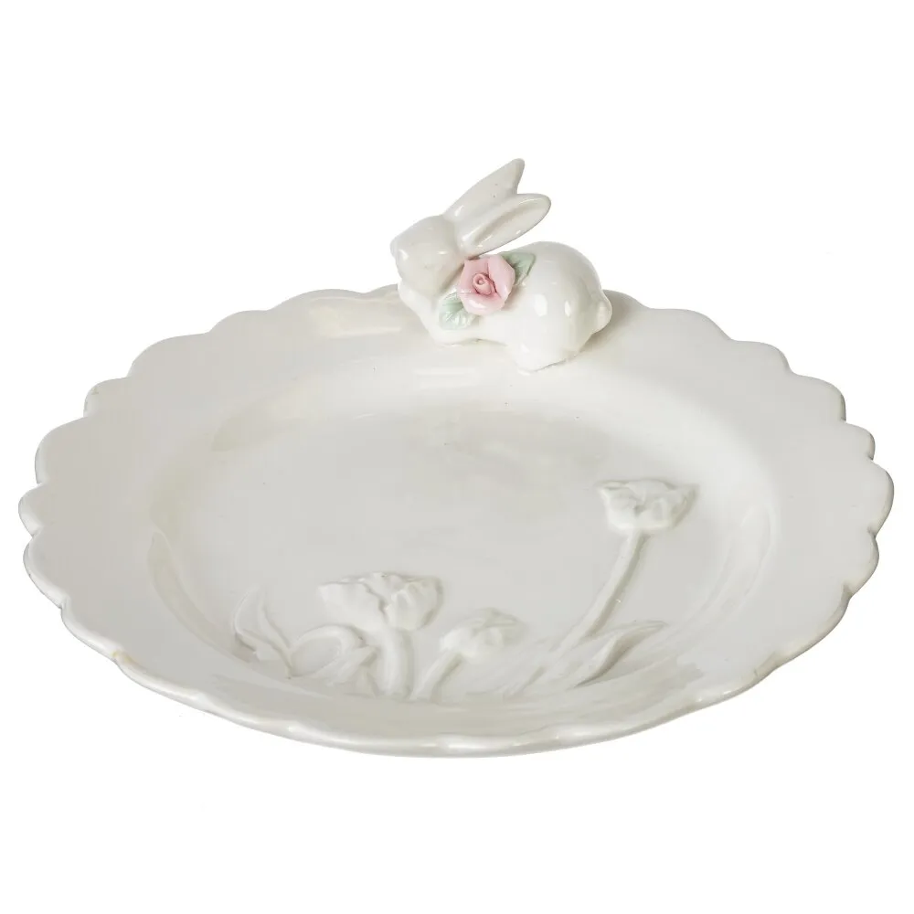 Блюдо Зайка 20,5х20,5х6,5см, фарфор арт.818366 по цене 