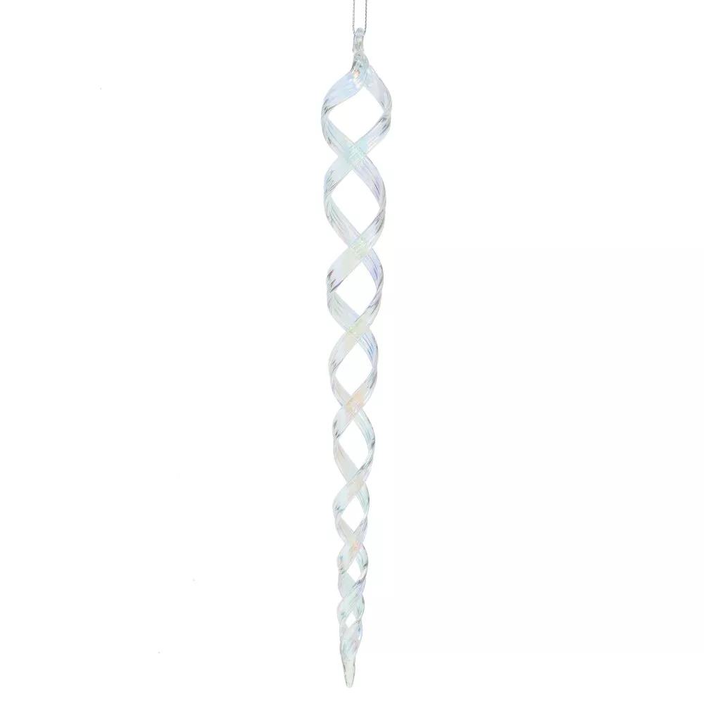 Украшение новогоднее Спираль 4х4х30см стекло арт.779083 по цене 