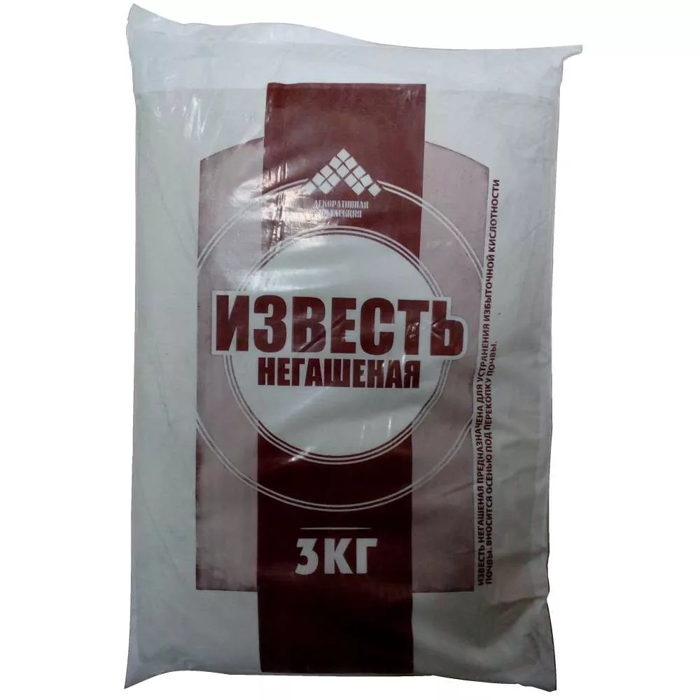 Мелиорант ДК Известь негашеная раскислитель 3кг по цене 