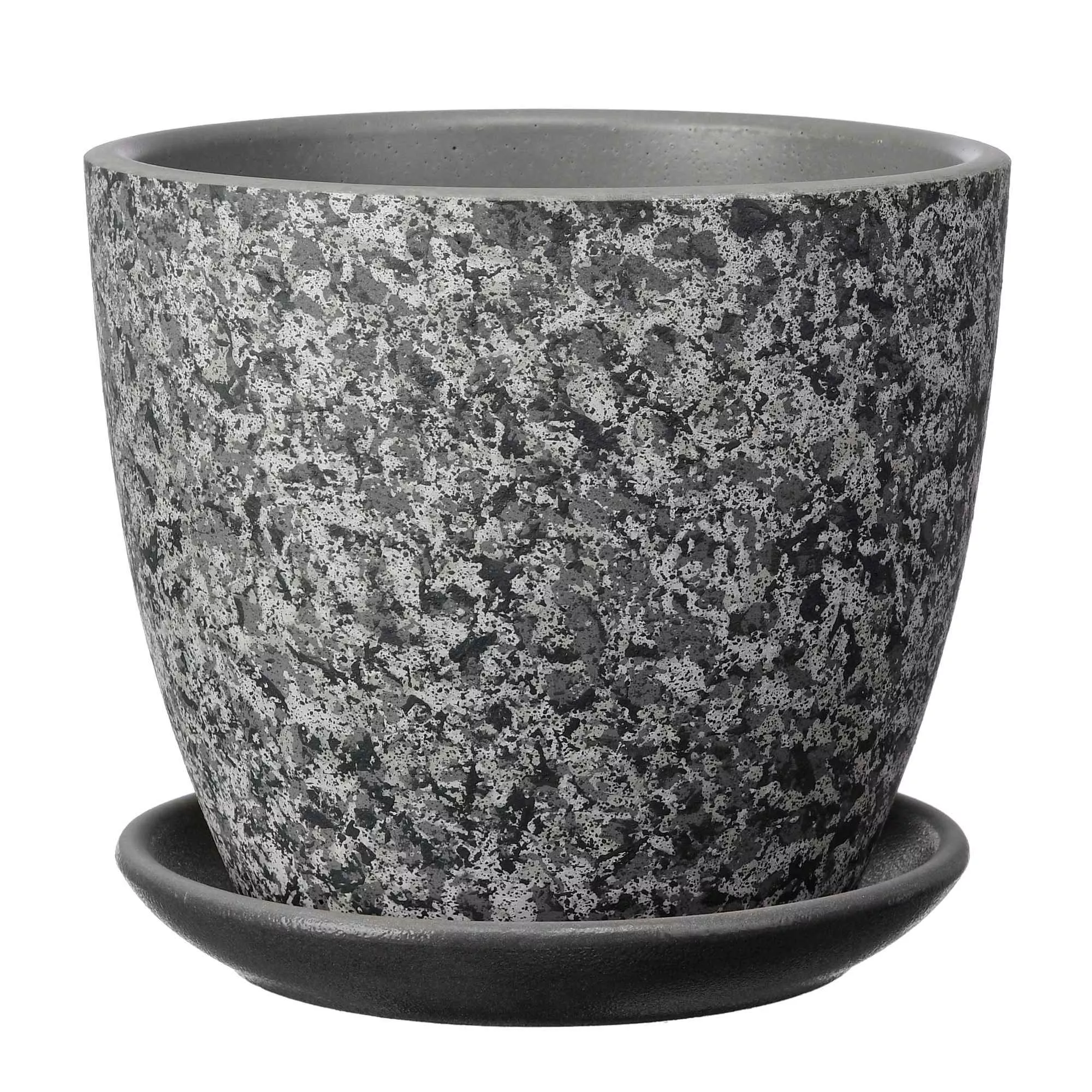 Горшок Гризайль серый бутон 25см, бетон по цене 