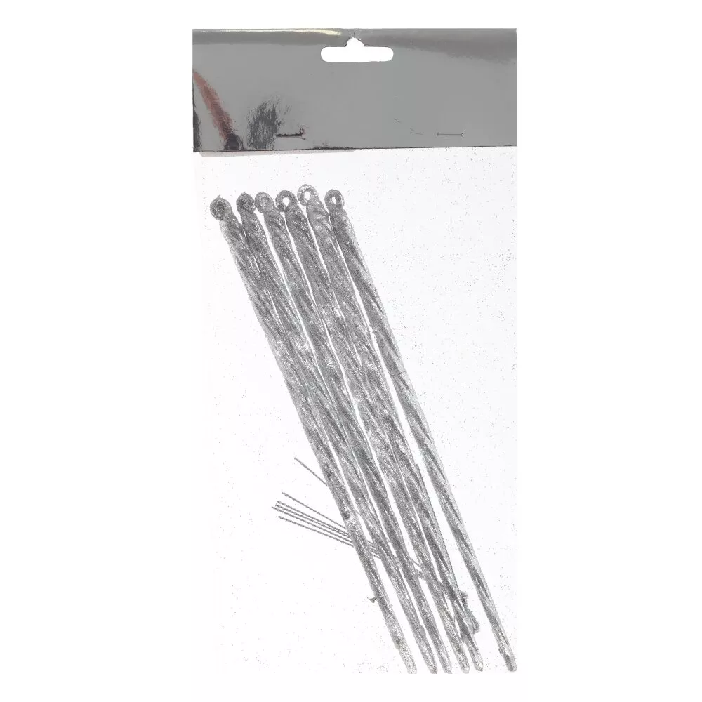 Изделие подвесное Сосулька набор 6шт 5х0,7х19см арт.823753 по цене 