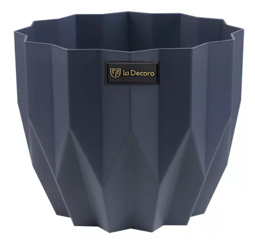 Кашпо Геометрия 3л Антрацит пластик арт.КШ-4443 по цене 