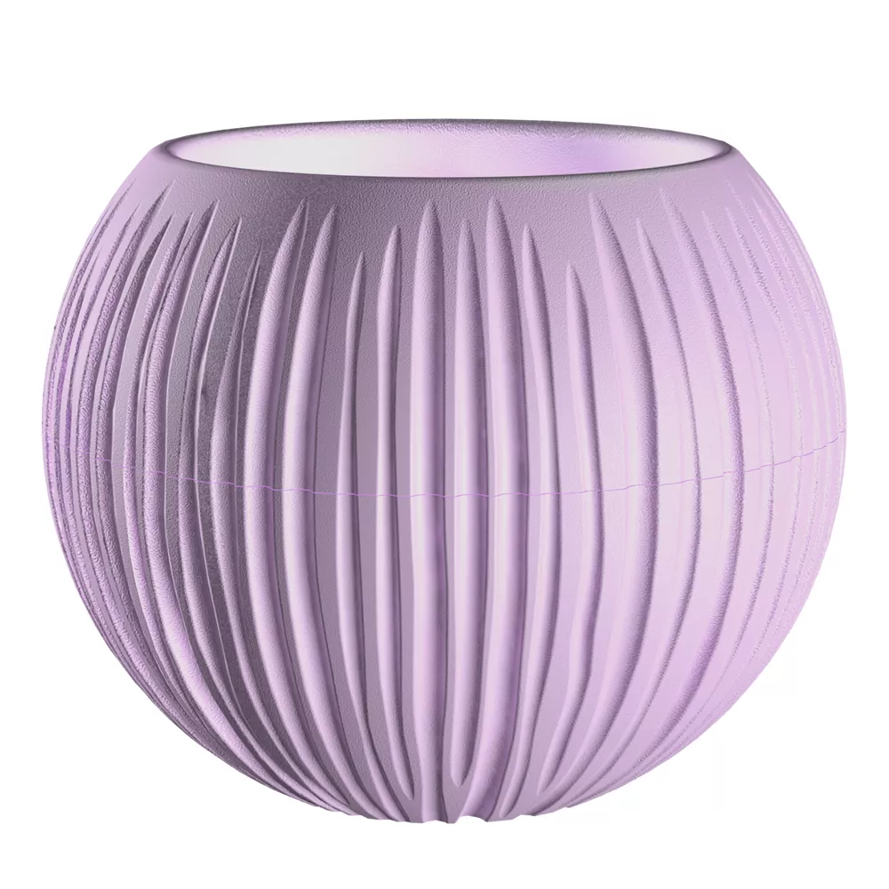 Кашпо Сфера Мини 0,3л Лавандовый сорбет пластик арт.КШ-4428 по цене 