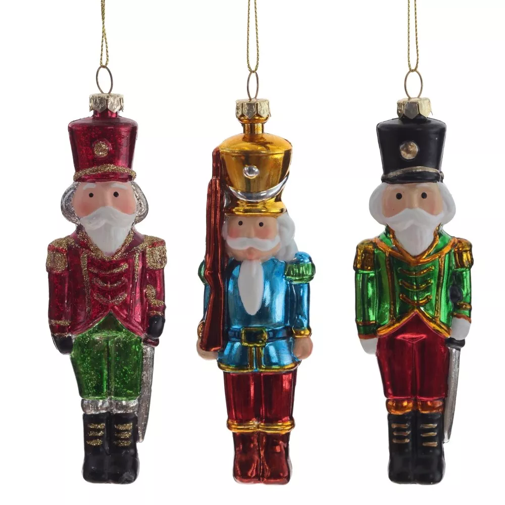 Украшение новогоднее Солдатик 4,5х2,5х15,5см 3в. арт.808925 по цене 