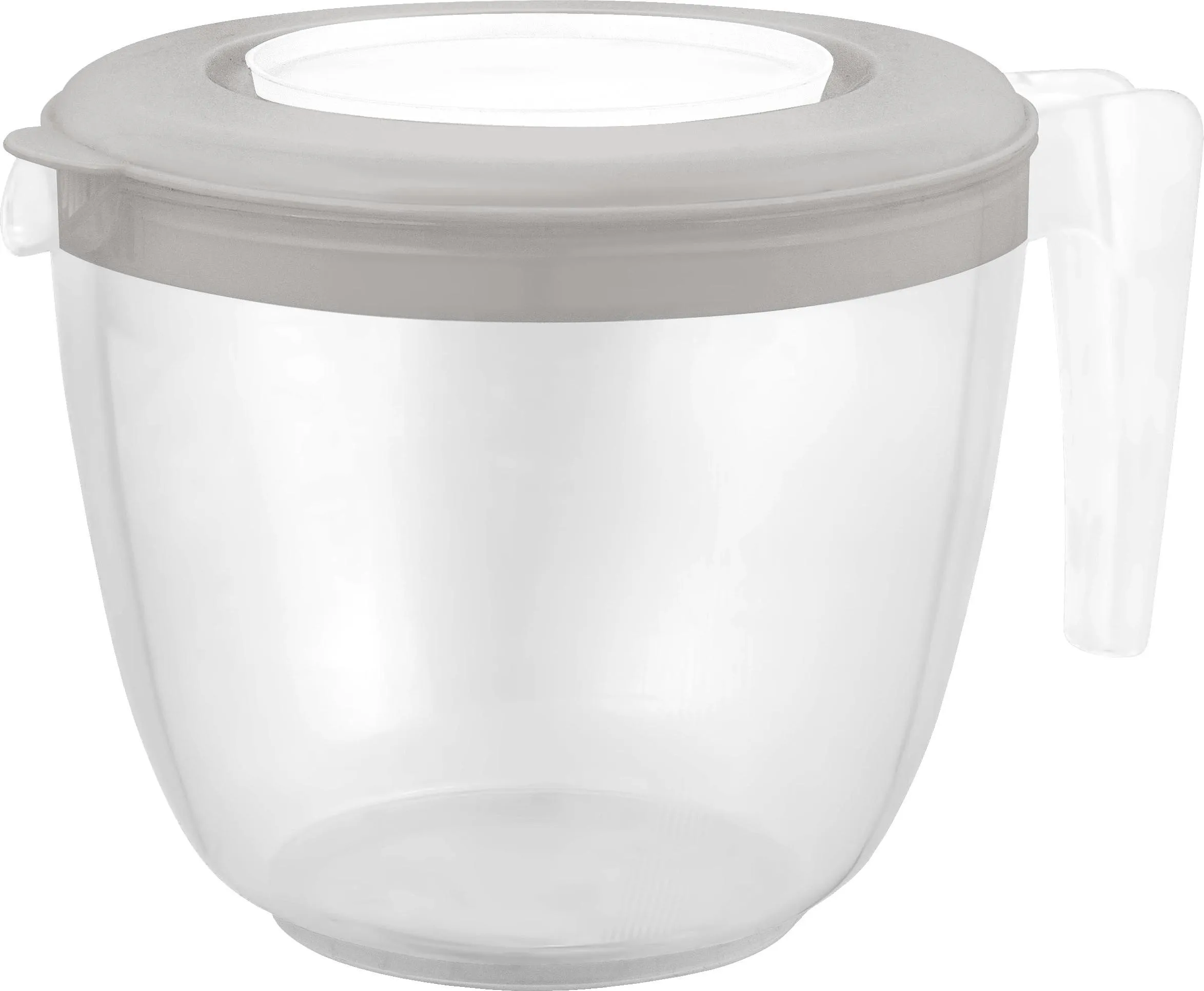 Емкость для миксера мерная Хельсинки с крышкой 1,9л пепельный жемчуг по цене 