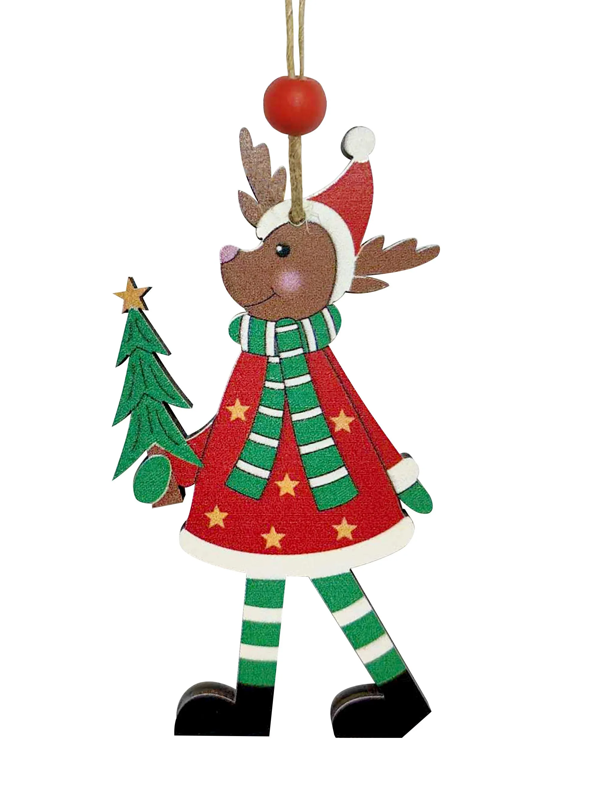 Украшение новогоднее Олененок 0,5x9x4,7см, дерево арт.95000 по цене 