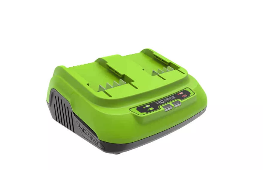 Зарядное устройство 40V 8А 2xАКБ быстрое Greenworks 2938807 по цене 