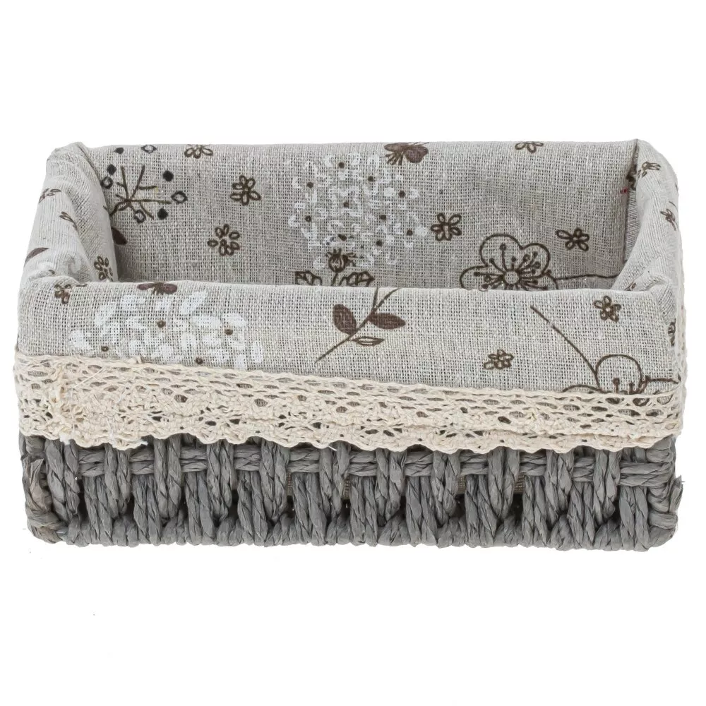 Корзина с вкладышем хлопок 18х12х8см арт.796490 по цене 