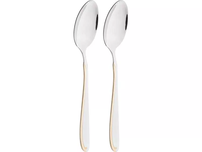 Набор ложек столовых Агнесс 20см 2шт золото арт.942-102 по цене 