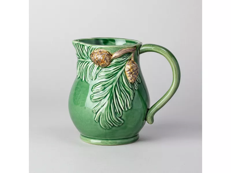 Кувшин Зеленая сосна 14,7х13,3х14,6см, керамика арт.145-202 по цене 