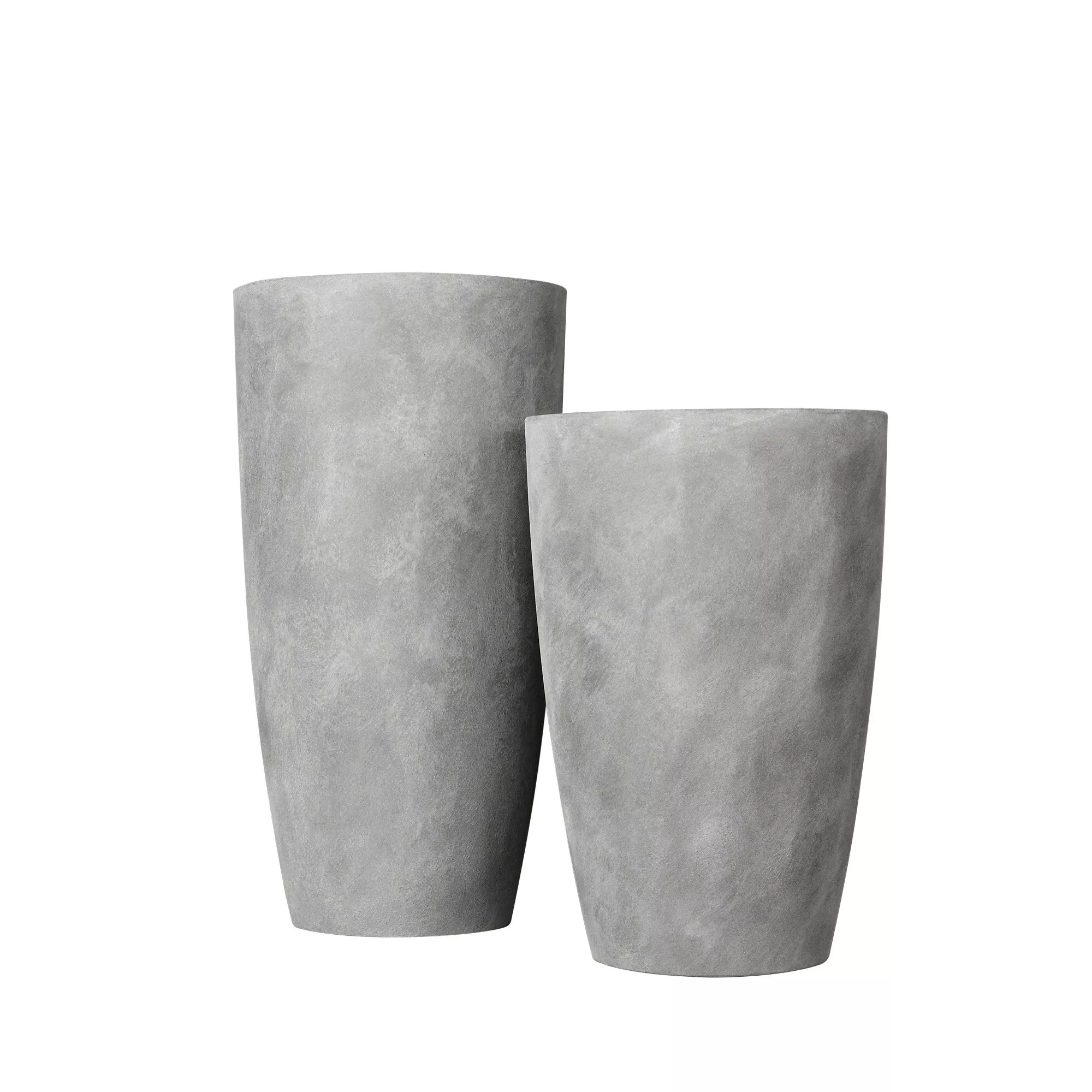 Вазон с тех горшком Замша серый бут ВН №7 22,5л, бетон по цене 