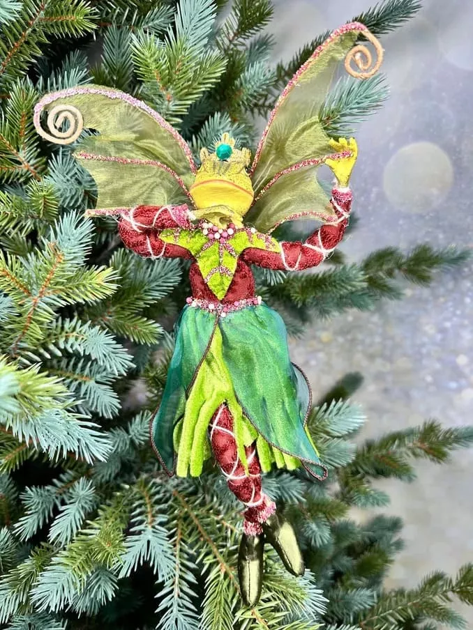 Елочная игрушка лягушка Фея 30см зеленый арт.86645 по цене 