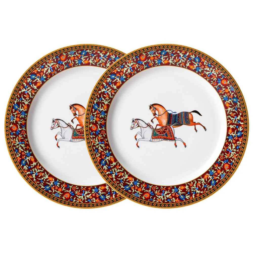 Набор тарелок закусочных Лефард Пассаж 2шт 22,5см, фарфор арт.760-863 по цене 