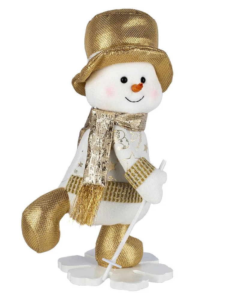 Игрушка мягконабивная Снеговик 19х14,5х31см арт.90615 по цене 