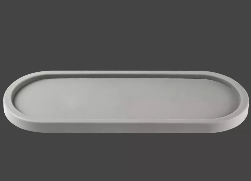 Подставка Амалия 2,1х42,5х16см серый жемчуг, пластик арт.КШ-0717 по цене 