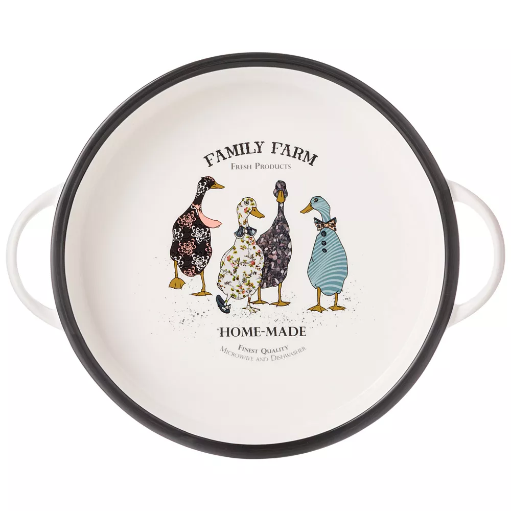 Блюдо для запекания Лефард Семейная ферма фарфор 29х23,5х4,5см по цене 