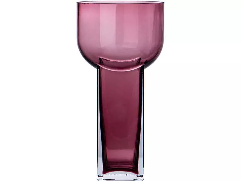 Ваза Бронко Модерн фиолетовый 13х13х26см, стекло арт.694-054 по цене 