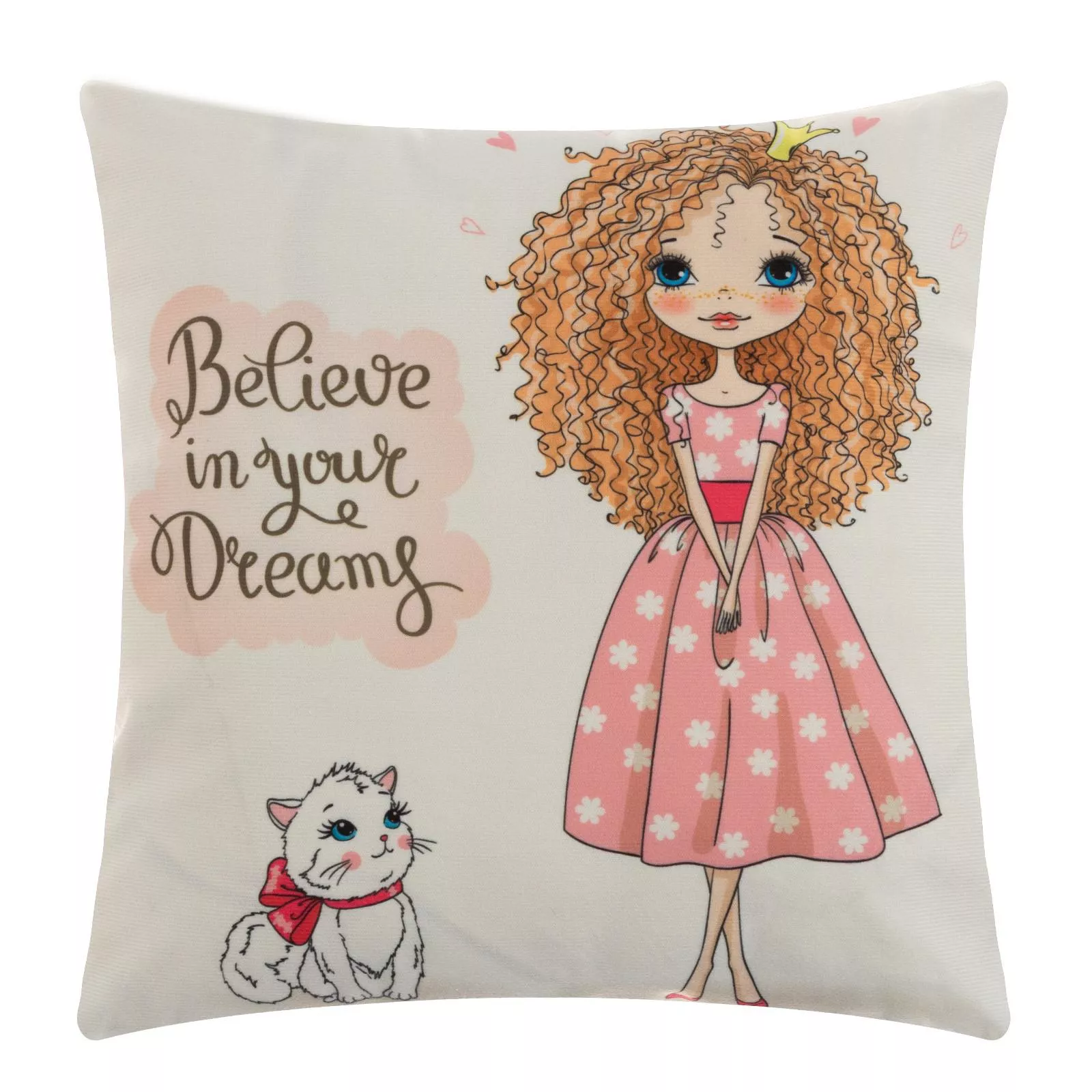Чехол на подушку Этель Девичьи истории Мечты 40х40см, велюр арт.3919686 по цене 