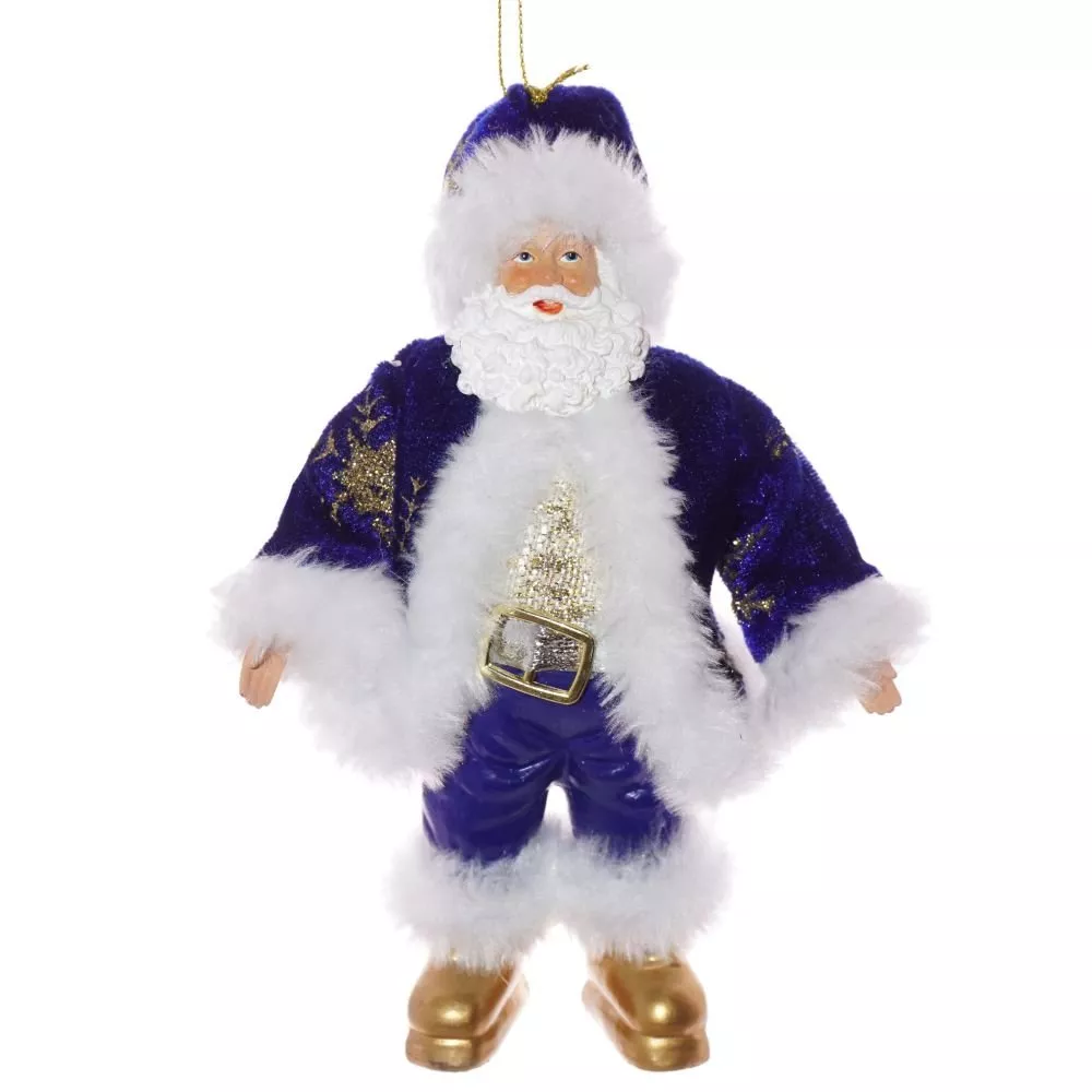 Дед Мороз синий 10,5х6х18см по цене 