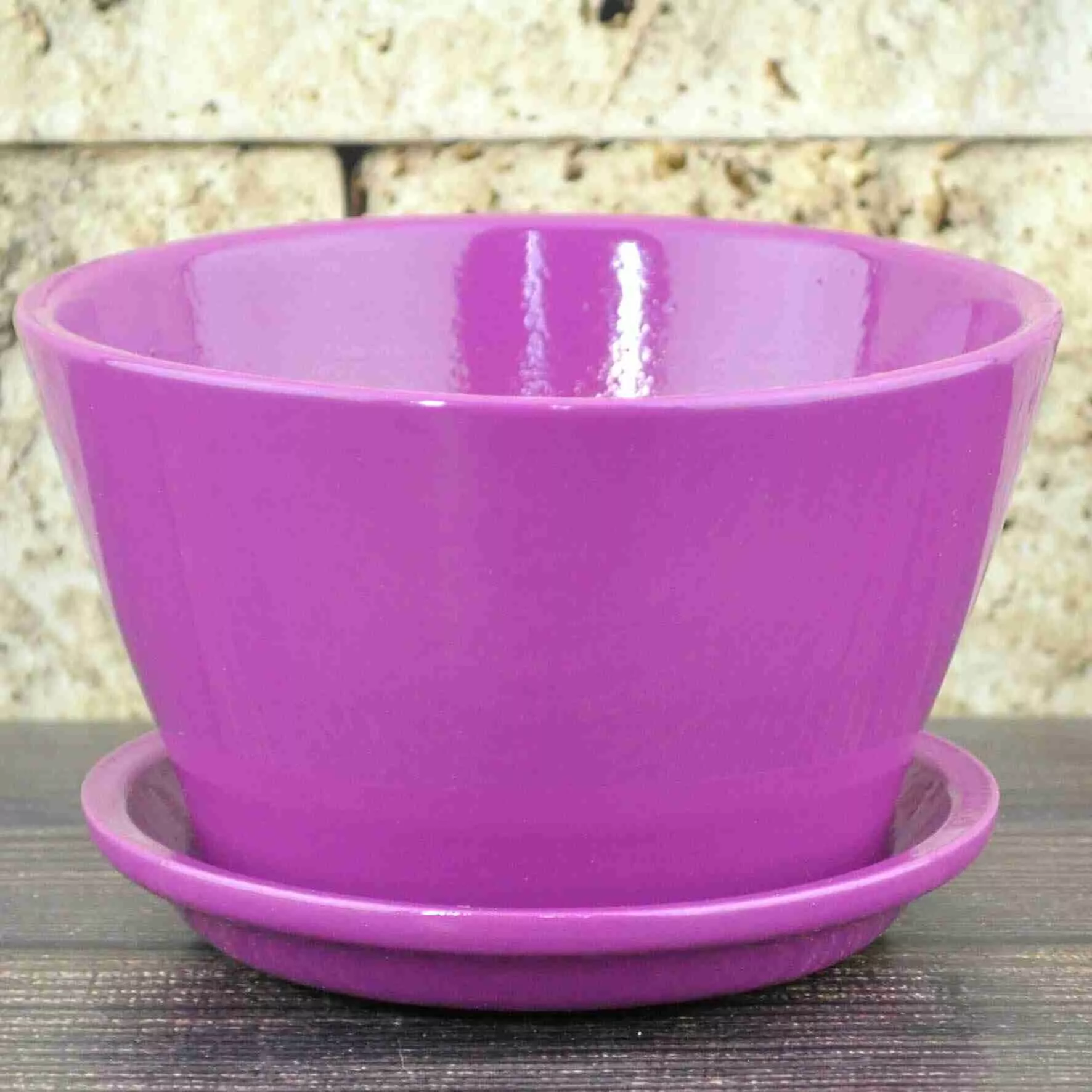 Горшок беллита Глянец 12х7см 0,45л керамика, лиловый арт.510771 по цене 