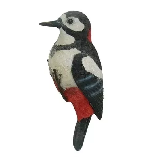 Фигура декоративная садовая навесная Дятел полистоун10.5х9х23.5см по цене 