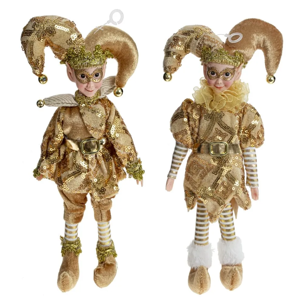 Игрушка набивная Клоун золотой 13х5х30см арт.791554 по цене 