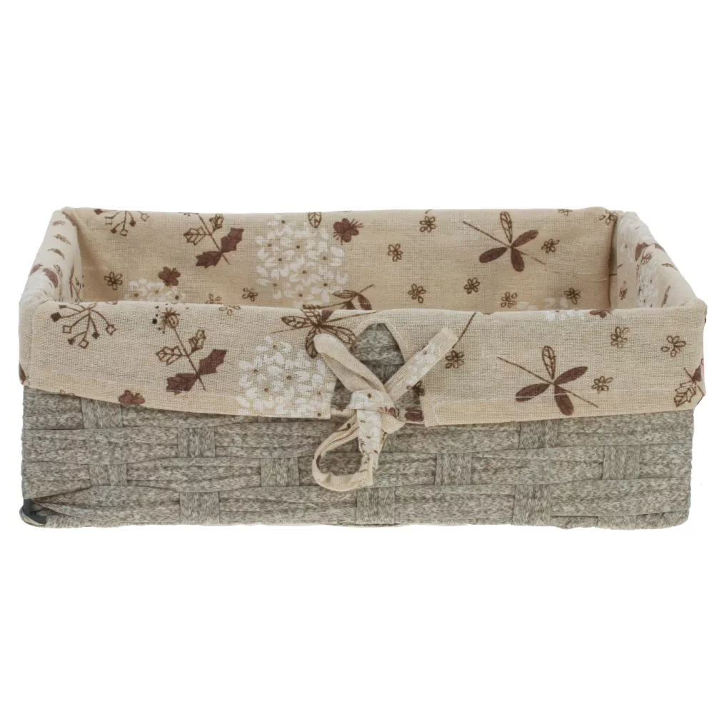 Корзина Домашний Уют, серый 30х20х10см по цене 