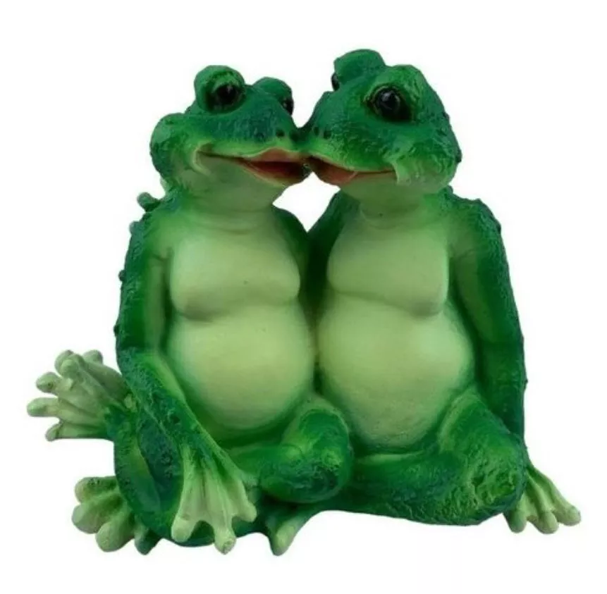 Фигура Лягушки целуются 17см, полистоун арт.F543 по цене 