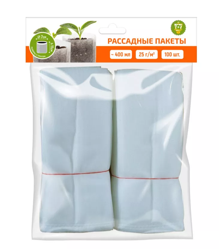 Пакеты для рассады, объем 400 мл, 100 шт/уп. GARDEN SHOW 266323 по цене 