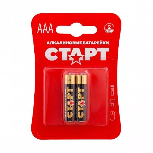 Батарейка Старт LR03-BL2 тип ААА (2 шт. в блистере) по цене 