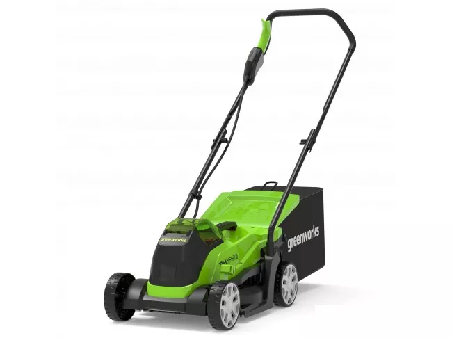 Газонокосилка аккумуляторная 24V 33см бесщет. (АКБ 4Ач + ЗУ) Greenworks 2516107UB по цене 