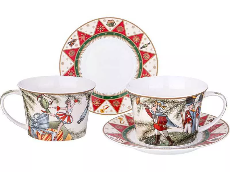 Набор чайный Лефард Щелкунчик на 2пер. 4пр. 250мл, фарфор арт.760-815 по цене 