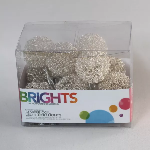 Гирлянда на бат. с таймером d4см, 10 шаров, арт. 18547 по цене 