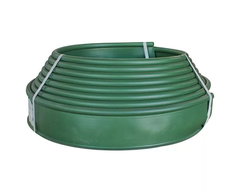 Лента бордюрная ПРОТЭКТ Канта длина 10м высота 10см оливковый, пластик по цене 