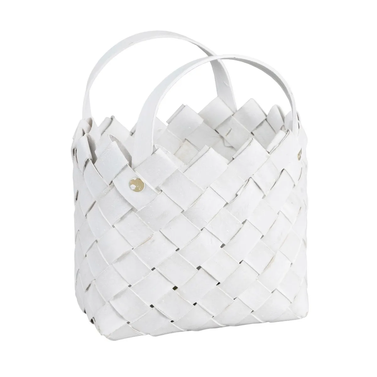 Корзина плетеная Сумка 23x8x20см белый, древесная щепа по цене 