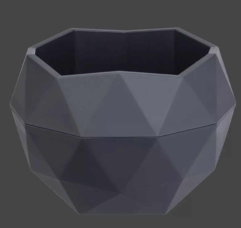 Кашпо Топаз 0,17л антрацит, пластик арт.КШ-1373 по цене 