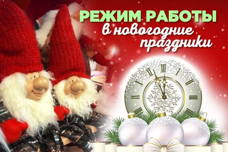 Новогодний график работы магазинов ДАРВИН 