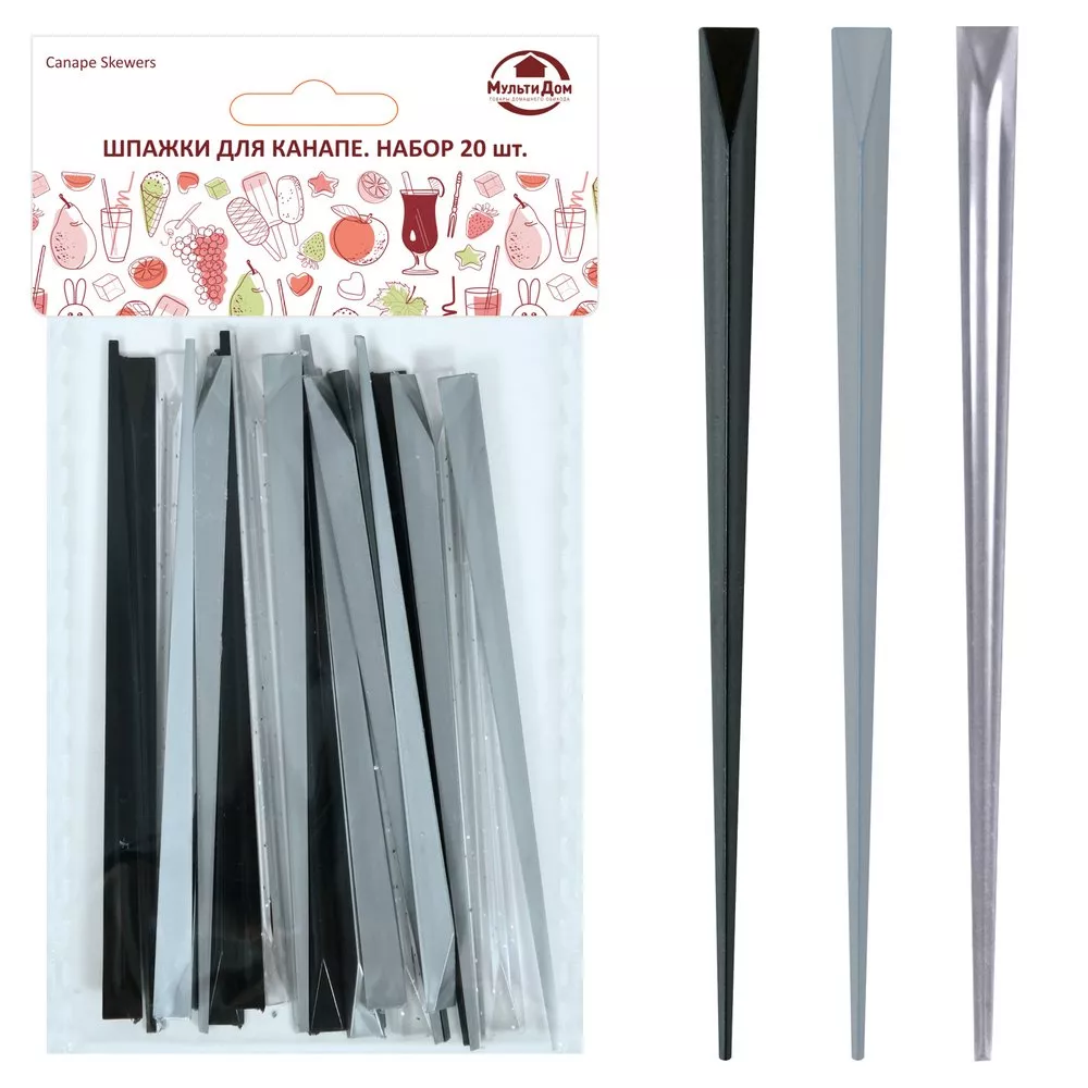 Шпажки для канапе Кристалл Лофт 20шт 90мм арт.МТ76-186 по цене 