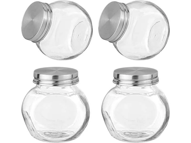 Набор емкостей для специй 195мл 4шт Агнесс, стекло/пластик арт.671-105 по цене 